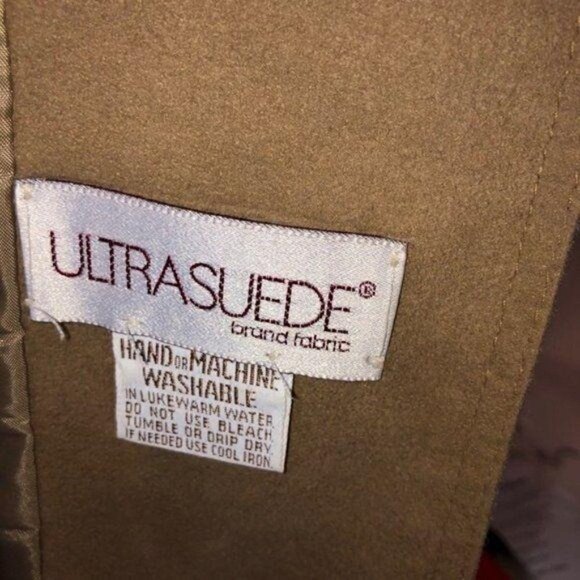 Adolph Schuman For Lilli Ann Suit Womens Vintage Ultra Suede Elastic Sides Tan - Picture 4 of 12